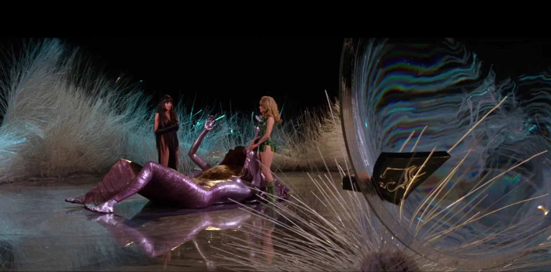 Barbarella and the Great Tyrant in the Chamber of Dreams