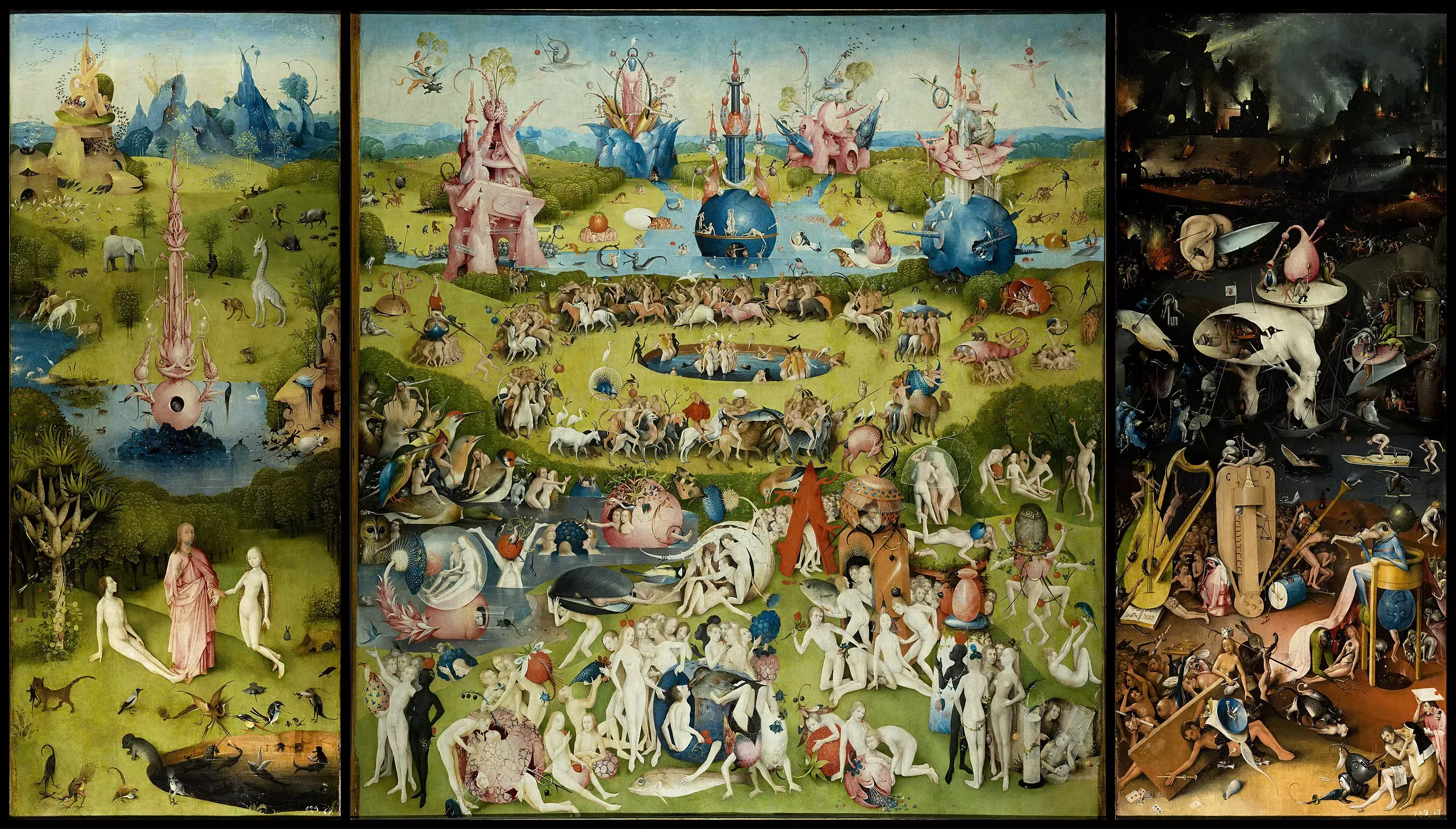 Hieronymus Bosch, The Garden of Earthly Delights, c. 1492-1504.