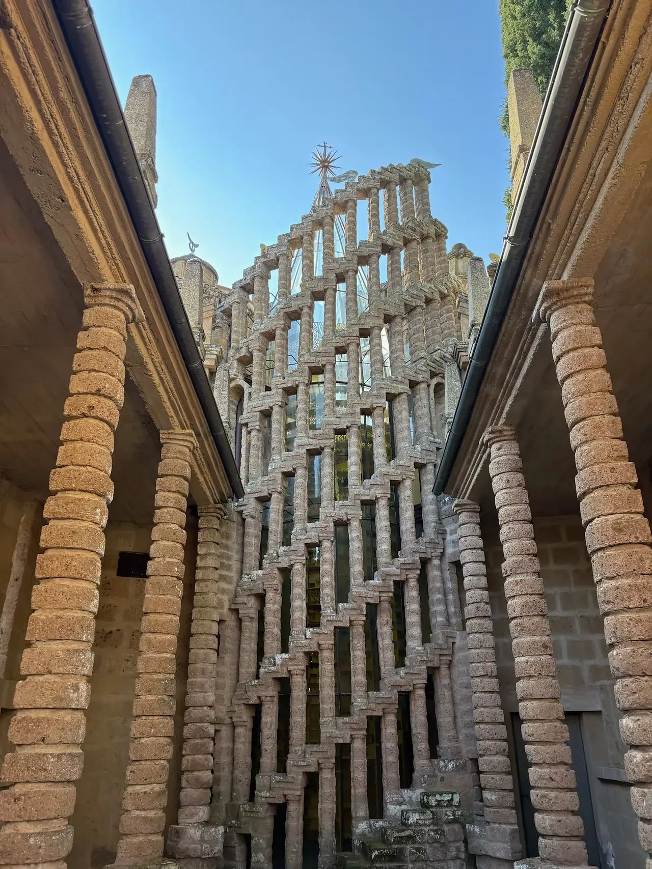 The Tower of Babel, encasing the Staircase of the Seven Octaves of knowledge, La Scarzuola.